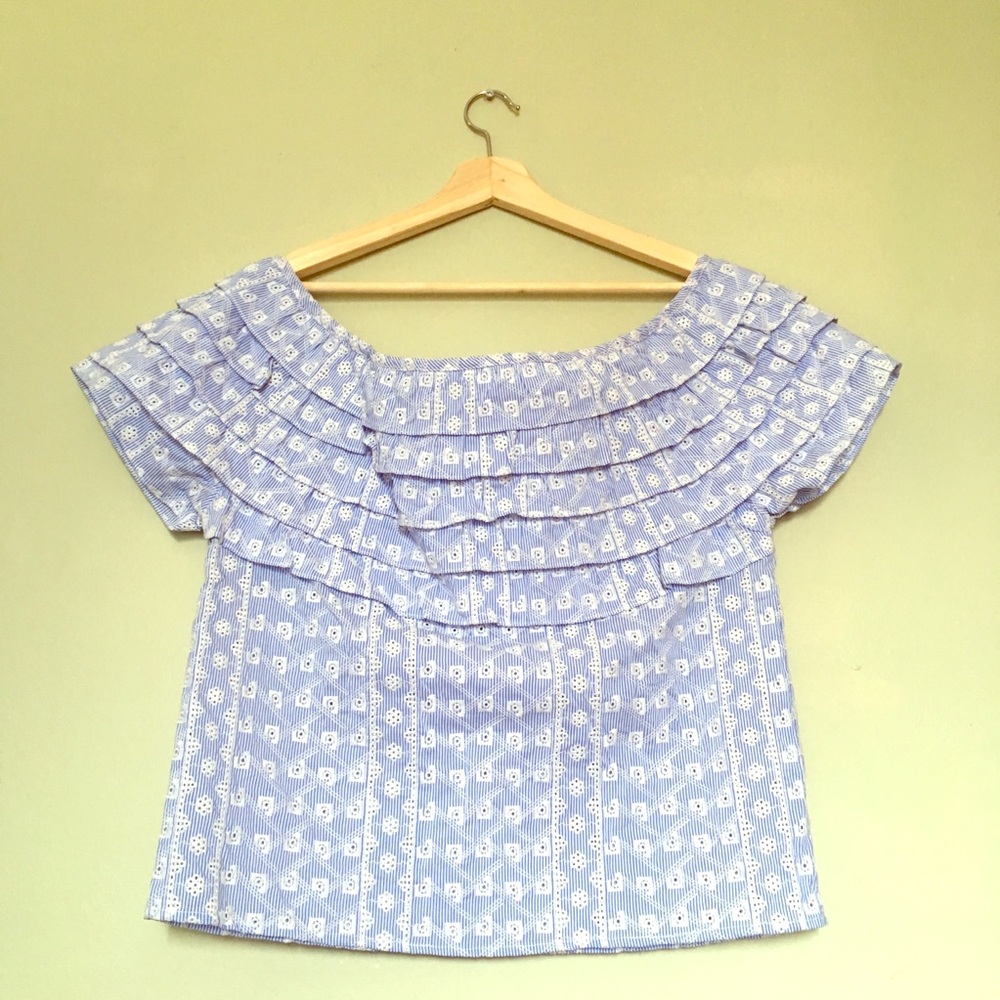 GlamourPuss NYC Ruffle Top